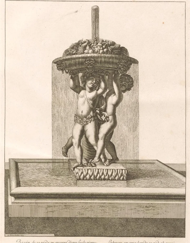 An illustration from Labirinthe de Versailles, 1677, leaf 72