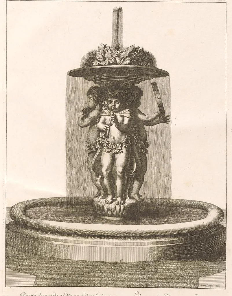An illustration from Labirinthe de Versailles, 1677, leaf 74