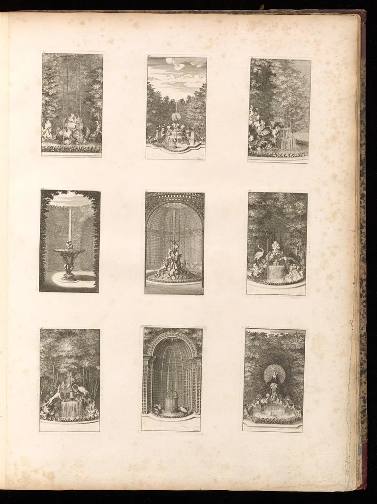 An illustration from Labirinthe de Versailles, 1677, leaf 8