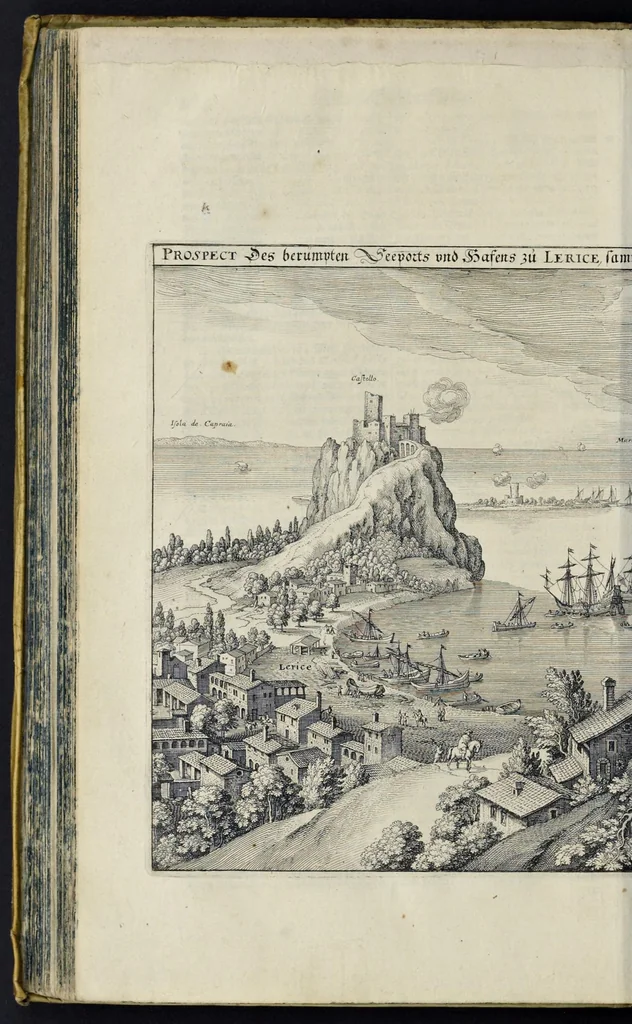 An illustration from Itinerarium Italiæ nov-antiquæ, oder, Raiss-Beschreibung durch Italien ..., 1640, leaf 207