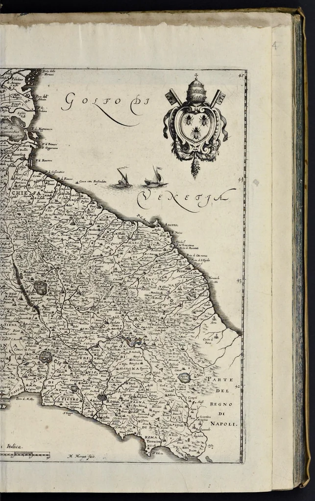 An illustration from Itinerarium Italiæ nov-antiquæ, oder, Raiss-Beschreibung durch Italien ..., 1640, leaf 36