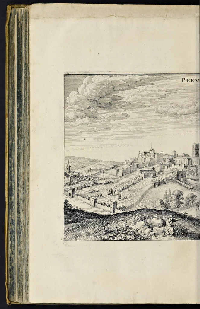 An illustration from Itinerarium Italiæ nov-antiquæ, oder, Raiss-Beschreibung durch Italien ..., 1640, leaf 377