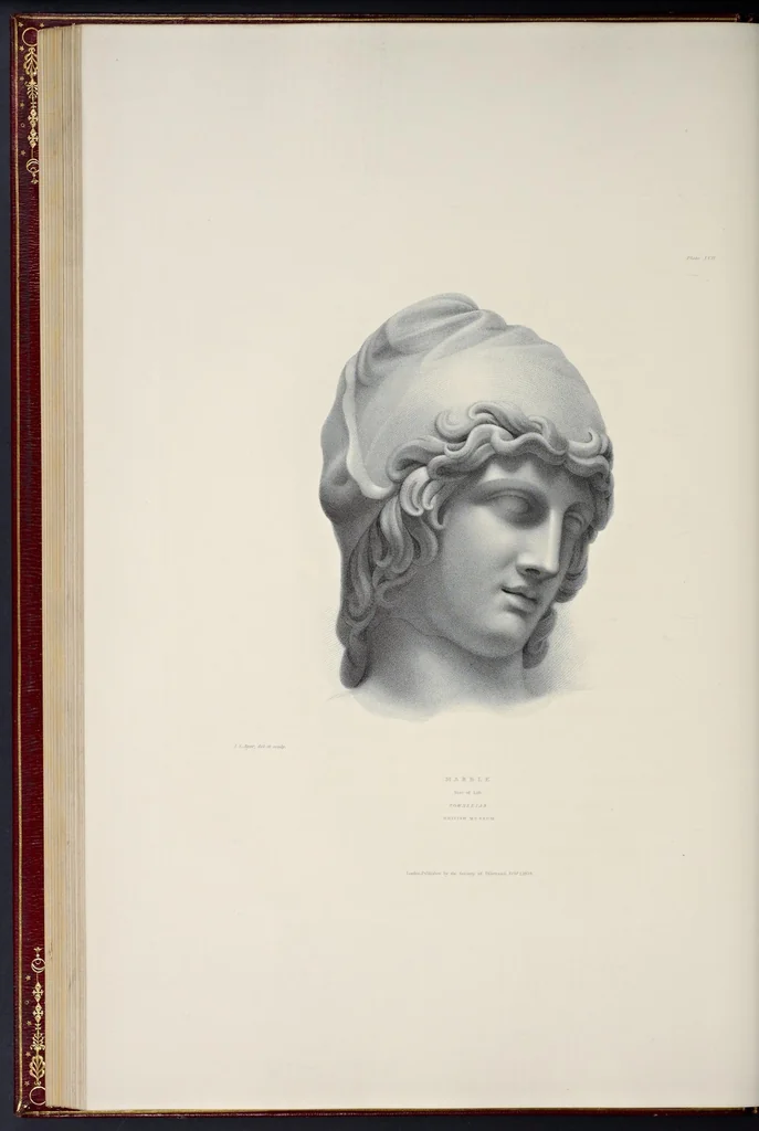 An illustration from Specimens of antient sculpture : Ægyptian, Etruscan, Greek, and Roman, 1809, leaf 143