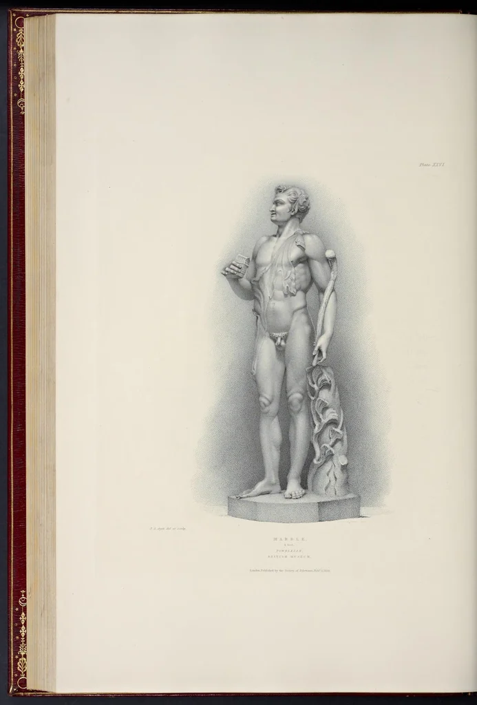 An illustration from Specimens of antient sculpture : Ægyptian, Etruscan, Greek, and Roman, 1809, leaf 181