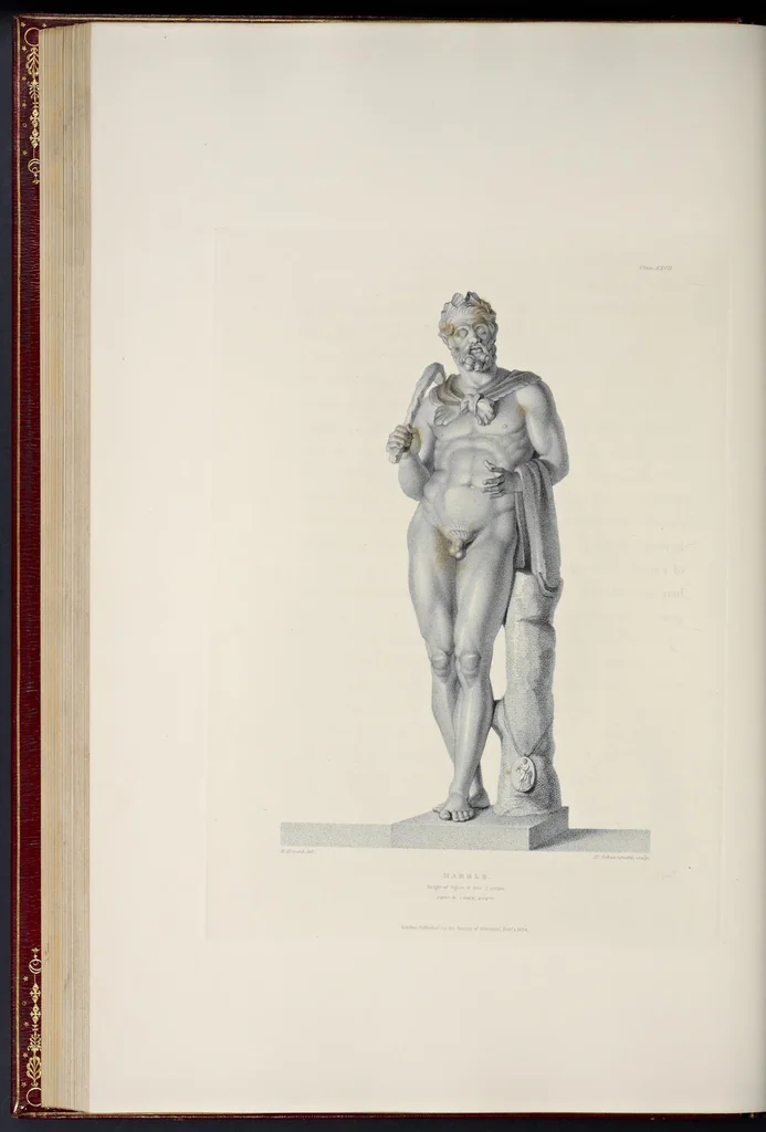 An illustration from Specimens of antient sculpture : Ægyptian, Etruscan, Greek, and Roman, 1809, leaf 185