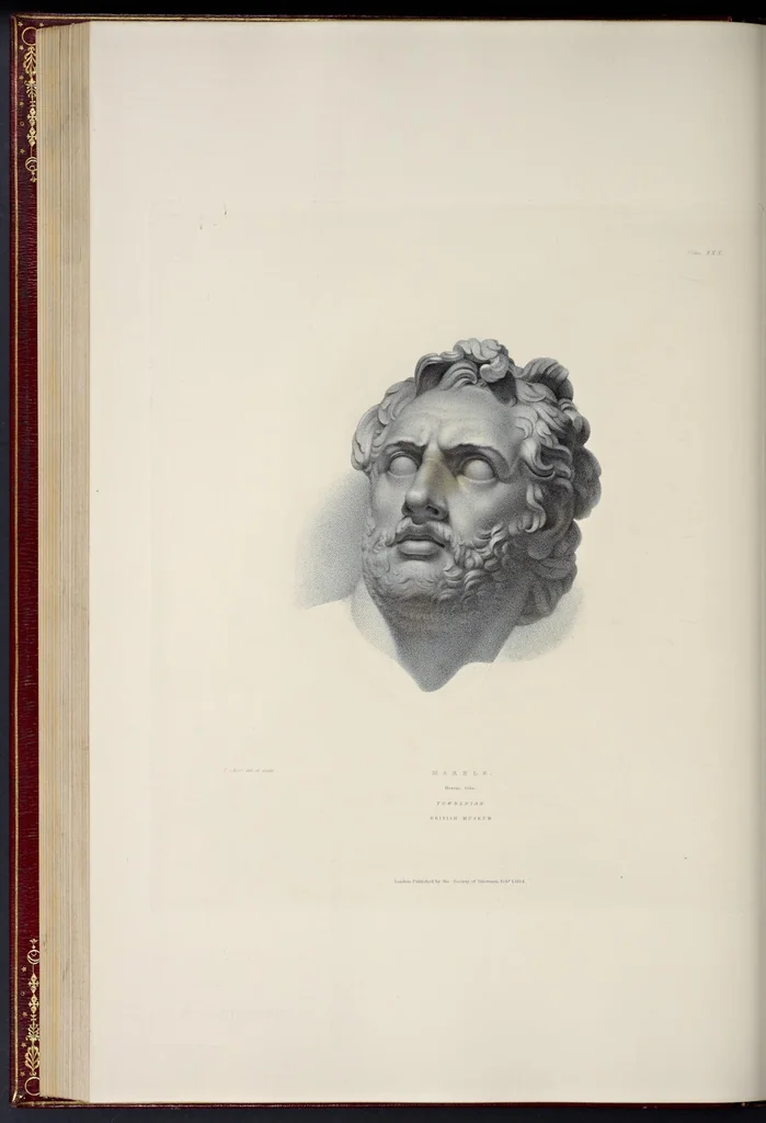 An illustration from Specimens of antient sculpture : Ægyptian, Etruscan, Greek, and Roman, 1809, leaf 197