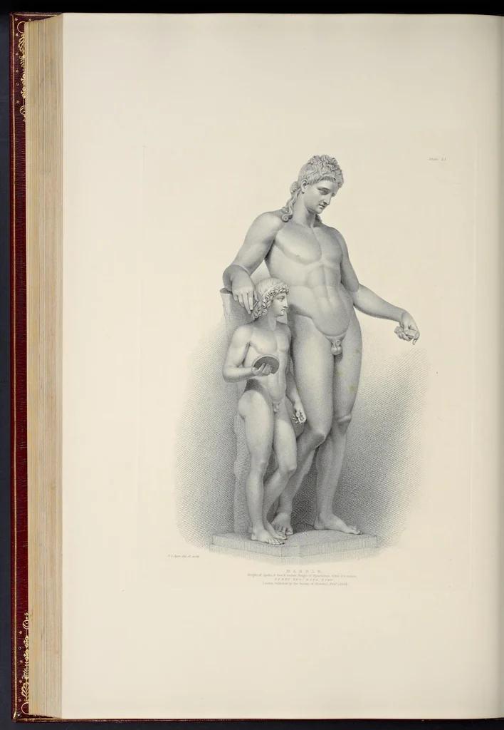 An illustration from Specimens of antient sculpture : Ægyptian, Etruscan, Greek, and Roman, 1809, leaf 277