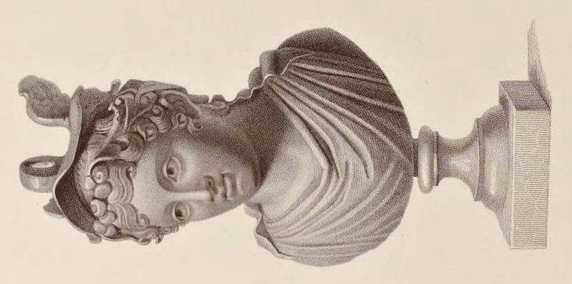 An illustration from Specimens of antient sculpture : Ægyptian, Etruscan, Greek, and Roman, 1809, leaf 301
