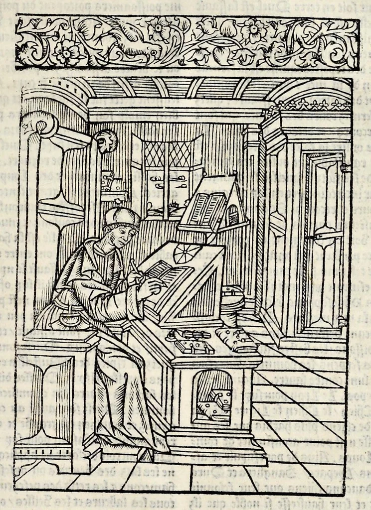 An illustration from Messire Frãcois Petracque Des remedes de lune et lautre fortune, prospere et aduerse, 1534, leaf 176