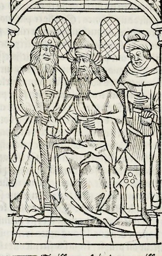 An illustration from Messire Frãcois Petracque Des remedes de lune et lautre fortune, prospere et aduerse, 1534, leaf 317