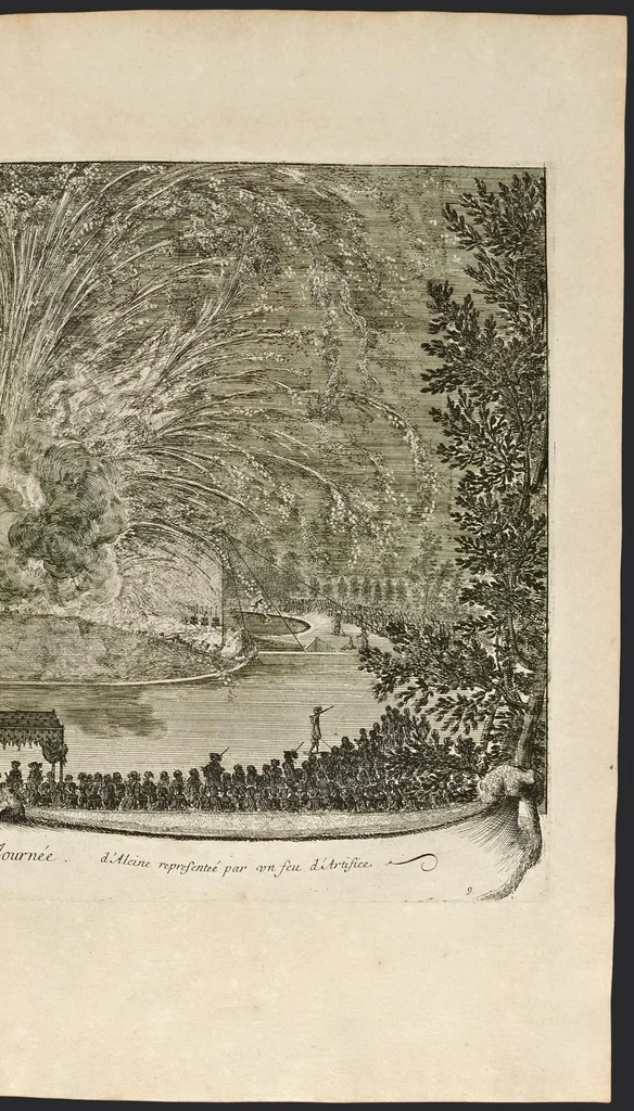 An illustration from Relation de la feste de Versailles du 18. juillet mil six cens soixante-huit, 1679, leaf 12