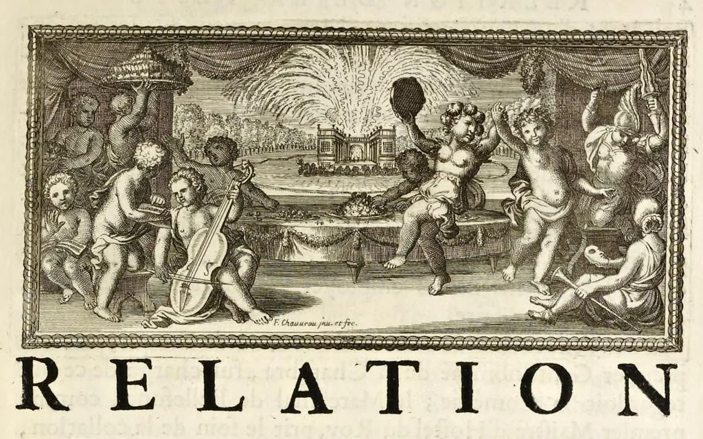 An illustration from Relation de la feste de Versailles du 18. juillet mil six cens soixante-huit, 1679, leaf 6