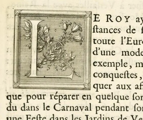 An illustration from Relation de la feste de Versailles du 18. juillet mil six cens soixante-huit, 1679, leaf 6