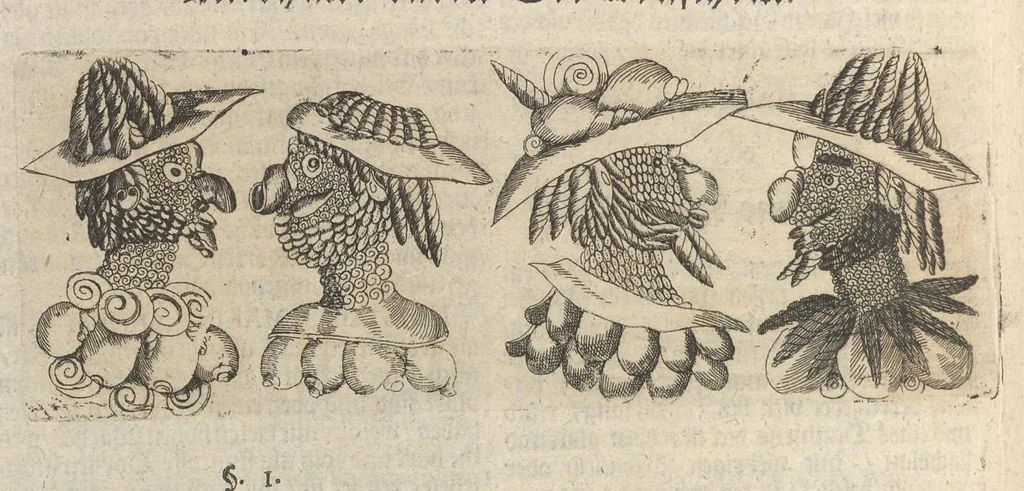 An illustration from Museum museorum, oder, Vollständige Schau Bühne aller Materialien und Specereyen : nebst deren natürlichen Beschreibung, Election, Nutzen und Gebrauch, aus andern Material-Kunst-und Naturalien-Kammern, oost-und-west-indischen Reiss-Beschreibungen ... : wie auch selbst-eigenen Erfahrung, zum Vorschub der studirenden Jugend, Materialisten ... u.s.w. also verfasset, und mit etlich hundert sauberen Kupfferstücken unter Augen geleget, 1714, leaf 277