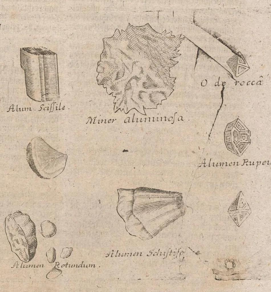 An illustration from Museum museorum, oder, Vollständige Schau Bühne aller Materialien und Specereyen : nebst deren natürlichen Beschreibung, Election, Nutzen und Gebrauch, aus andern Material-Kunst-und Naturalien-Kammern, oost-und-west-indischen Reiss-Beschreibungen ... : wie auch selbst-eigenen Erfahrung, zum Vorschub der studirenden Jugend, Materialisten ... u.s.w. also verfasset, und mit etlich hundert sauberen Kupfferstücken unter Augen geleget, 1714, leaf 48