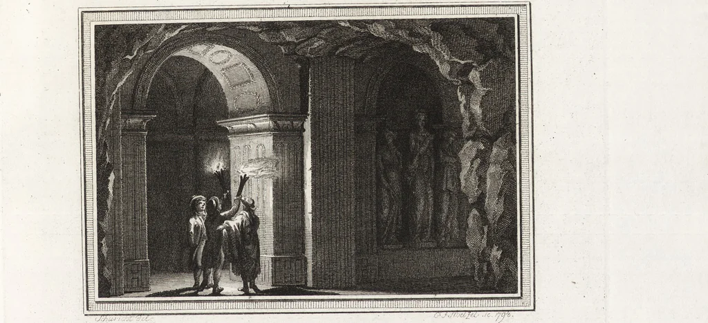 An illustration from Darstellung und Geschichte des Geschmacks der vorzüglichsten Völker in Beziehung auf die innere Auszierung der Zimmer und auf die Baukunst, 1796, leaf 68