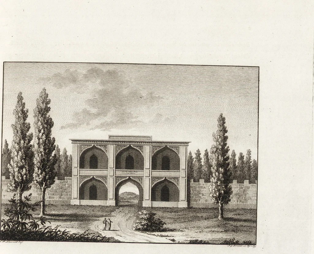 An illustration from Darstellung und Geschichte des Geschmacks der vorzüglichsten Völker in Beziehung auf die innere Auszierung der Zimmer und auf die Baukunst, 1796, leaf 56