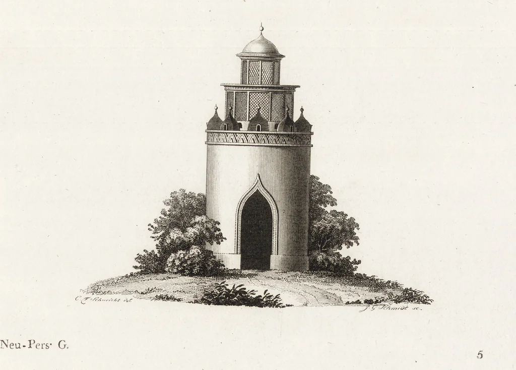 An illustration from Darstellung und Geschichte des Geschmacks der vorzüglichsten Völker in Beziehung auf die innere Auszierung der Zimmer und auf die Baukunst, 1796, leaf 72