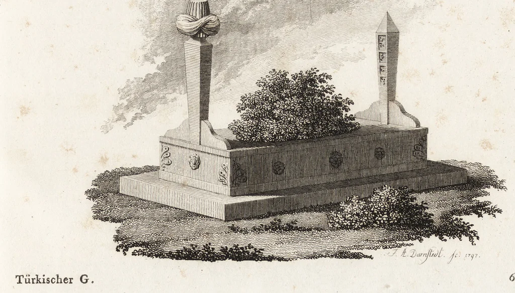 An illustration from Darstellung und Geschichte des Geschmacks der vorzüglichsten Völker in Beziehung auf die innere Auszierung der Zimmer und auf die Baukunst, 1796, leaf 68