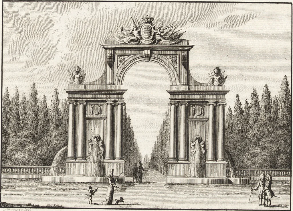 An illustration from Darstellung und Geschichte des Geschmacks der vorzüglichsten Völker in Beziehung auf die innere Auszierung der Zimmer und auf die Baukunst, 1796, leaf 70