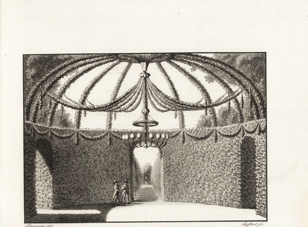 An illustration from Darstellung und Geschichte des Geschmacks der vorzüglichsten Völker in Beziehung auf die innere Auszierung der Zimmer und auf die Baukunst, 1796, leaf 164