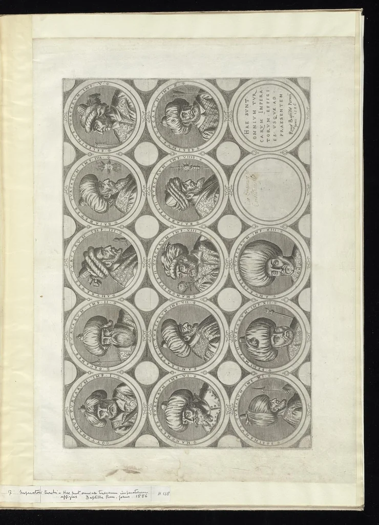 An illustration from Specvlvm Romanae magnificentiae : omnia fere qvaecvnq- in vrbe monvmenta extant partim ivxta antiqvam partim ivxta hodiernam formam accuratiss. delineata repraesentans : accesserunt non paucae tum antiquarum tum modernarum rerum urbis figurae nusquam antehac aeditae ..., 1544, leaf 38
