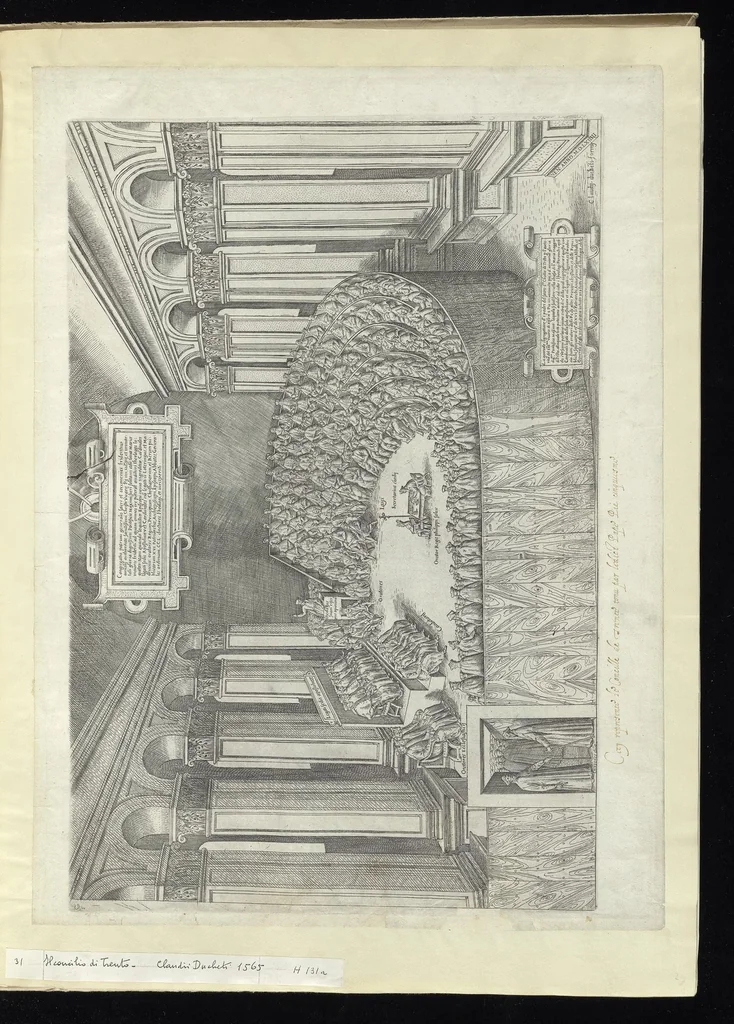 An illustration from Specvlvm Romanae magnificentiae : omnia fere qvaecvnq- in vrbe monvmenta extant partim ivxta antiqvam partim ivxta hodiernam formam accuratiss. delineata repraesentans : accesserunt non paucae tum antiquarum tum modernarum rerum urbis figurae nusquam antehac aeditae ..., 1544, leaf 70