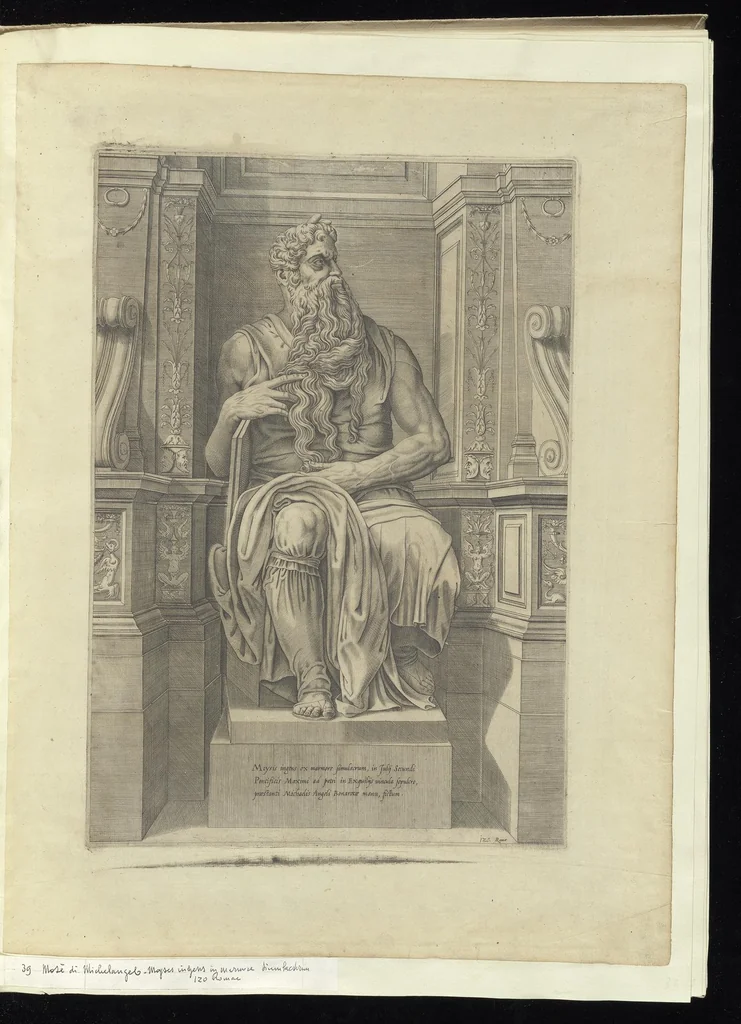 An illustration from Specvlvm Romanae magnificentiae : omnia fere qvaecvnq- in vrbe monvmenta extant partim ivxta antiqvam partim ivxta hodiernam formam accuratiss. delineata repraesentans : accesserunt non paucae tum antiquarum tum modernarum rerum urbis figurae nusquam antehac aeditae ..., 1544, leaf 86
