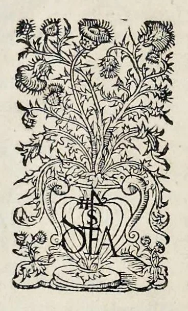 An illustration from Les oeuures de Virgile : translatees de latin en francoys, et nouuellement imprimees, veues et corrigees oultre les precedentes impressions : avec les histoires mises [et] posees chascune en son lieu, ainsi que lon pourra veoir dedans le liure, lesquelles sont moult recreatiues, 1540, leaf 413