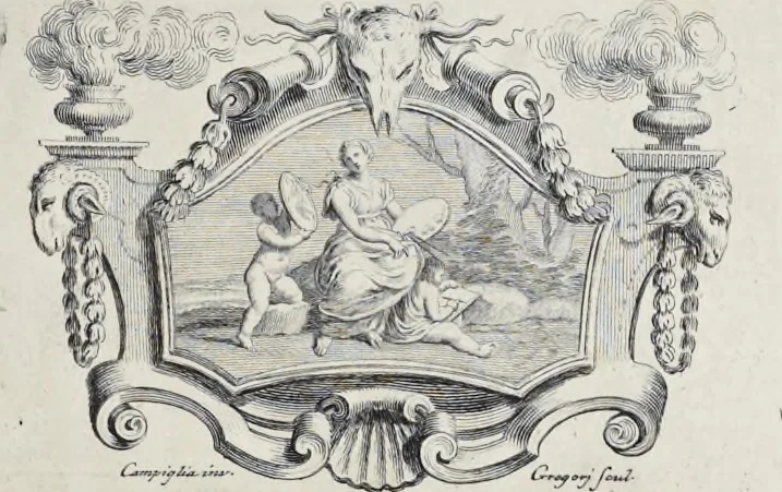 An illustration from Serie di ritratti degli eccellenti pittori : dipinti di propria mano che esistono nell'Imperial galleria di Firenze, 1752, leaf 144