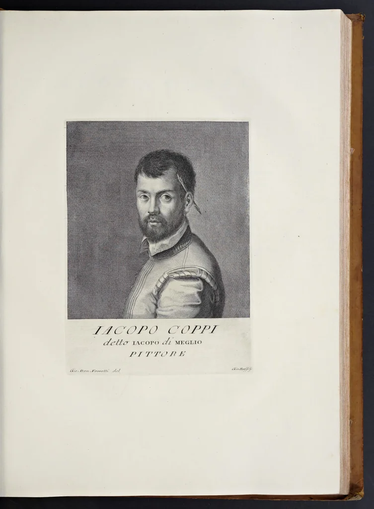 An illustration from Serie di ritratti degli eccellenti pittori : dipinti di propria mano che esistono nell'Imperial galleria di Firenze, 1752, leaf 224