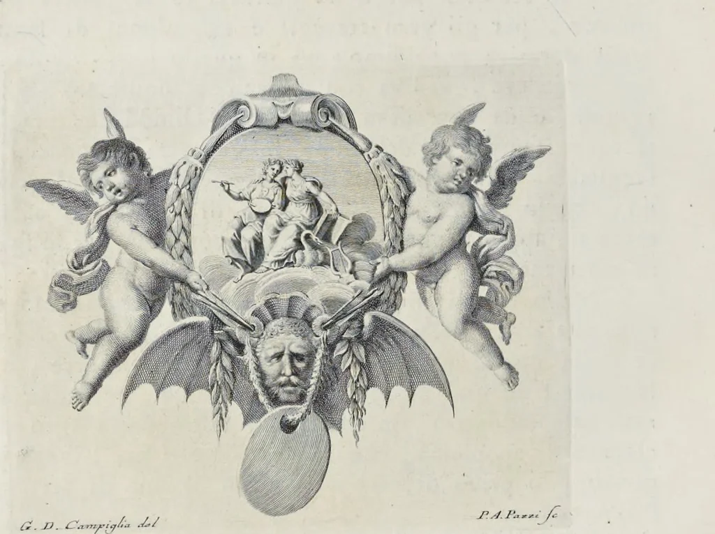 An illustration from Serie di ritratti degli eccellenti pittori : dipinti di propria mano che esistono nell'Imperial galleria di Firenze, 1752, leaf 243