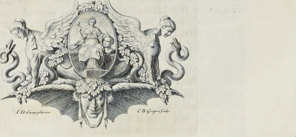 An illustration from Serie di ritratti degli eccellenti pittori : dipinti di propria mano che esistono nell'Imperial galleria di Firenze, 1752, leaf 261