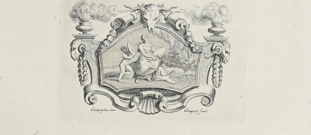 An illustration from Serie di ritratti degli eccellenti pittori : dipinti di propria mano che esistono nell'Imperial galleria di Firenze, 1752, leaf 294