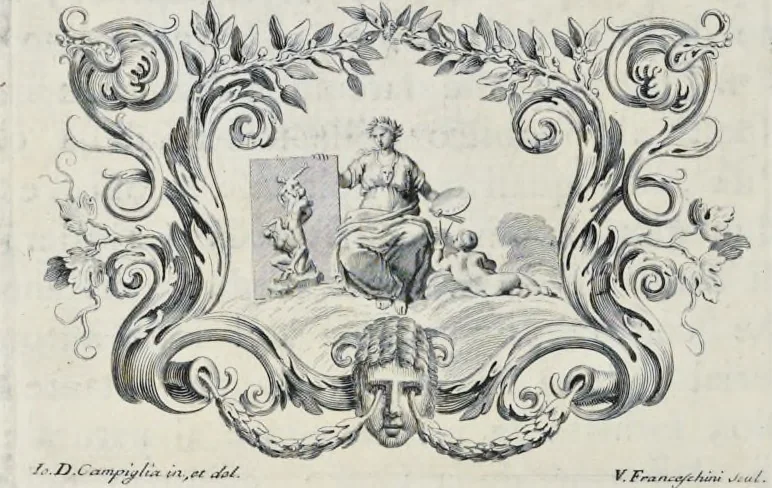 An illustration from Serie di ritratti degli eccellenti pittori : dipinti di propria mano che esistono nell'Imperial galleria di Firenze, 1752, leaf 309