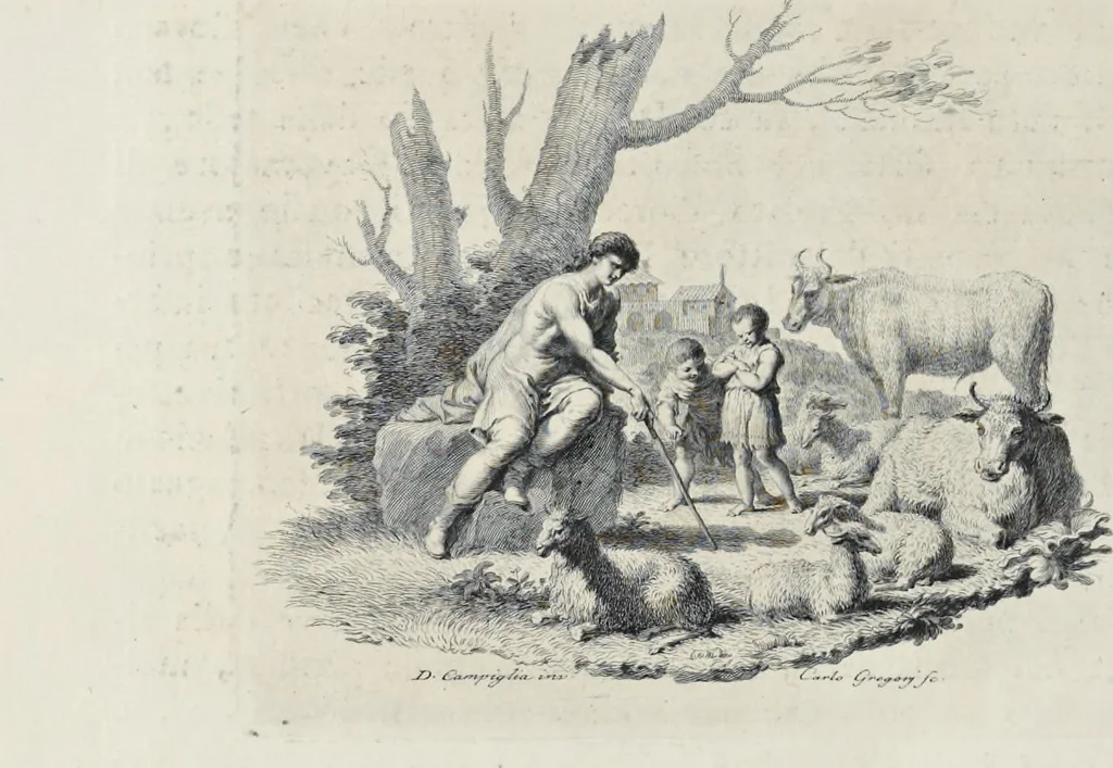 An illustration from Serie di ritratti degli eccellenti pittori : dipinti di propria mano che esistono nell'Imperial galleria di Firenze, 1752, leaf 373