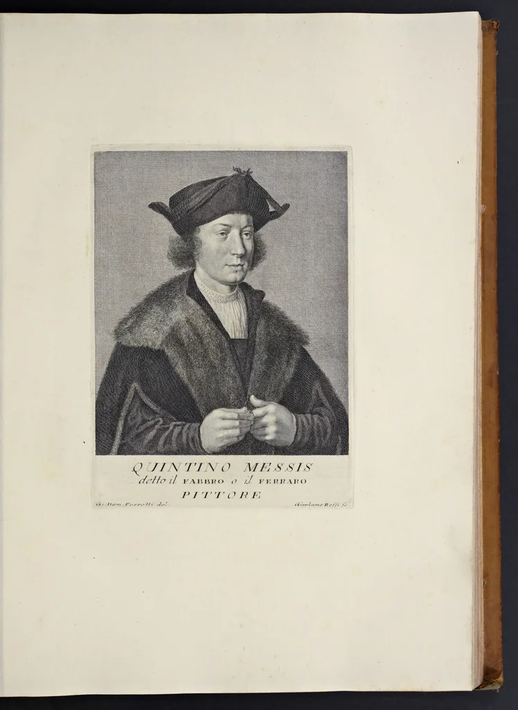 An illustration from Serie di ritratti degli eccellenti pittori : dipinti di propria mano che esistono nell'Imperial galleria di Firenze, 1752, leaf 58