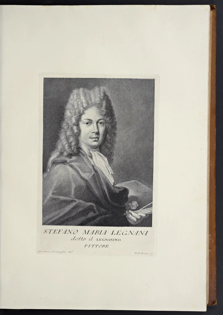 An illustration from Serie di ritratti degli eccellenti pittori : dipinti di propria mano che esistono nell'Imperial galleria di Firenze, 1752, leaf 126