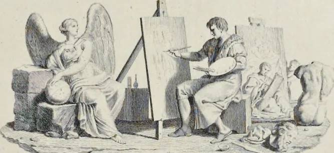 An illustration from Serie di ritratti degli eccellenti pittori : dipinti di propria mano che esistono nell'Imperial galleria di Firenze, 1752, leaf 204