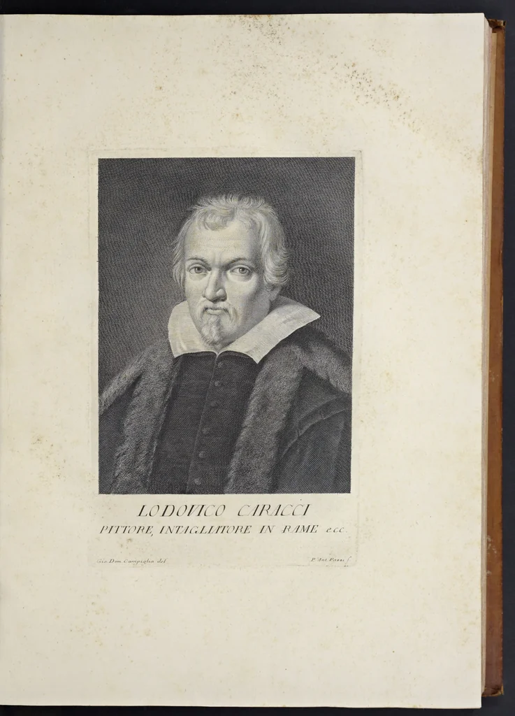 An illustration from Serie di ritratti degli eccellenti pittori : dipinti di propria mano che esistono nell'Imperial galleria di Firenze, 1752, leaf 24