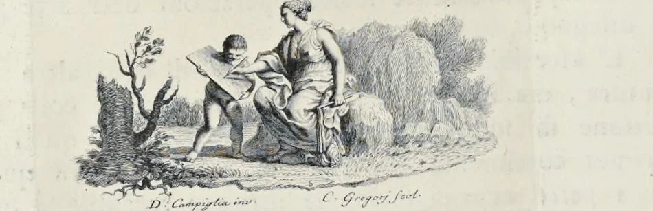 An illustration from Serie di ritratti degli eccellenti pittori : dipinti di propria mano che esistono nell'Imperial galleria di Firenze, 1752, leaf 329