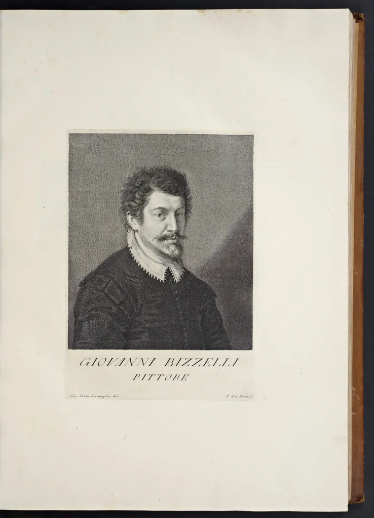 An illustration from Serie di ritratti degli eccellenti pittori : dipinti di propria mano che esistono nell'Imperial galleria di Firenze, 1752, leaf 36