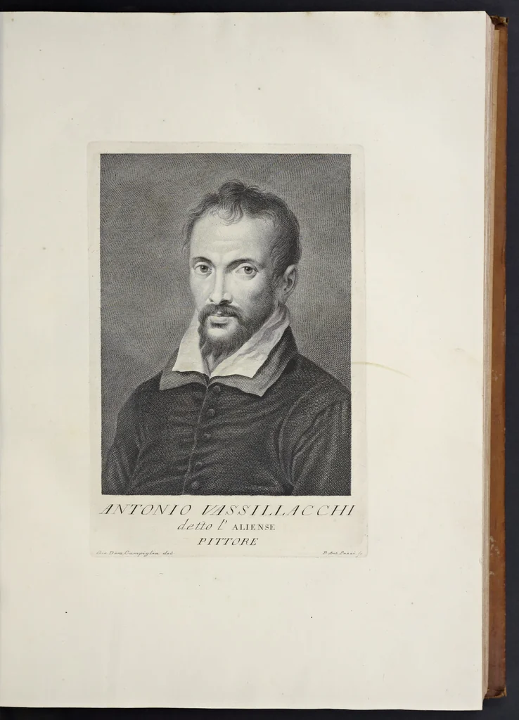 An illustration from Serie di ritratti degli eccellenti pittori : dipinti di propria mano che esistono nell'Imperial galleria di Firenze, 1752, leaf 40