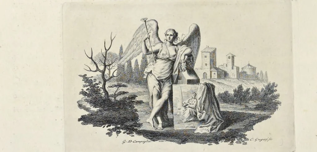 An illustration from Serie di ritratti degli eccellenti pittori : dipinti di propria mano che esistono nell'Imperial galleria di Firenze, 1752, leaf 63