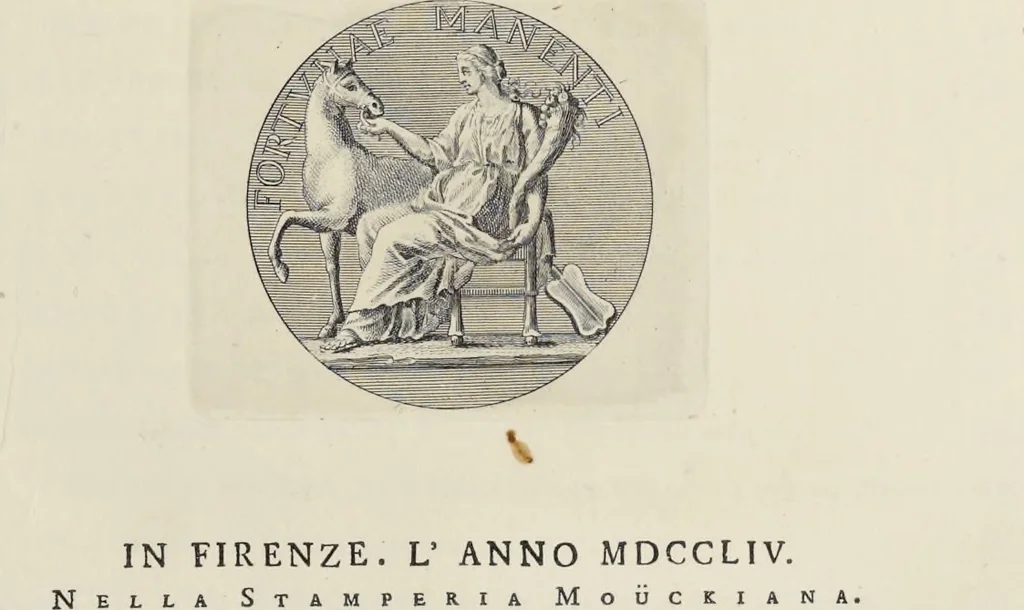 An illustration from Serie di ritratti degli eccellenti pittori : dipinti di propria mano che esistono nell'Imperial galleria di Firenze, 1752, leaf 8