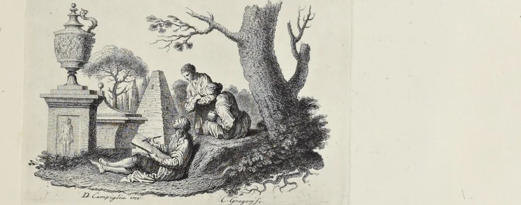 An illustration from Serie di ritratti degli eccellenti pittori : dipinti di propria mano che esistono nell'Imperial galleria di Firenze, 1752, leaf 86