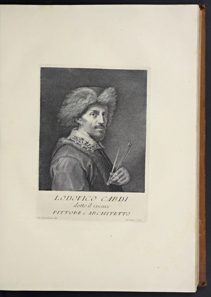 An illustration from Serie di ritratti degli eccellenti pittori : dipinti di propria mano che esistono nell'Imperial galleria di Firenze, 1752, leaf 88