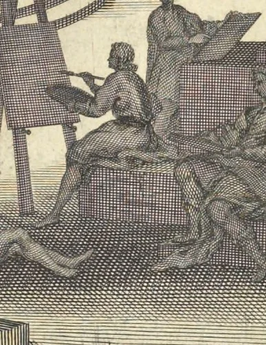 An illustration from Perspectiva pictorum et architectorum, 1693, leaf 10