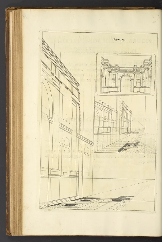 An illustration from Perspectiva pictorum et architectorum, 1693, leaf 101