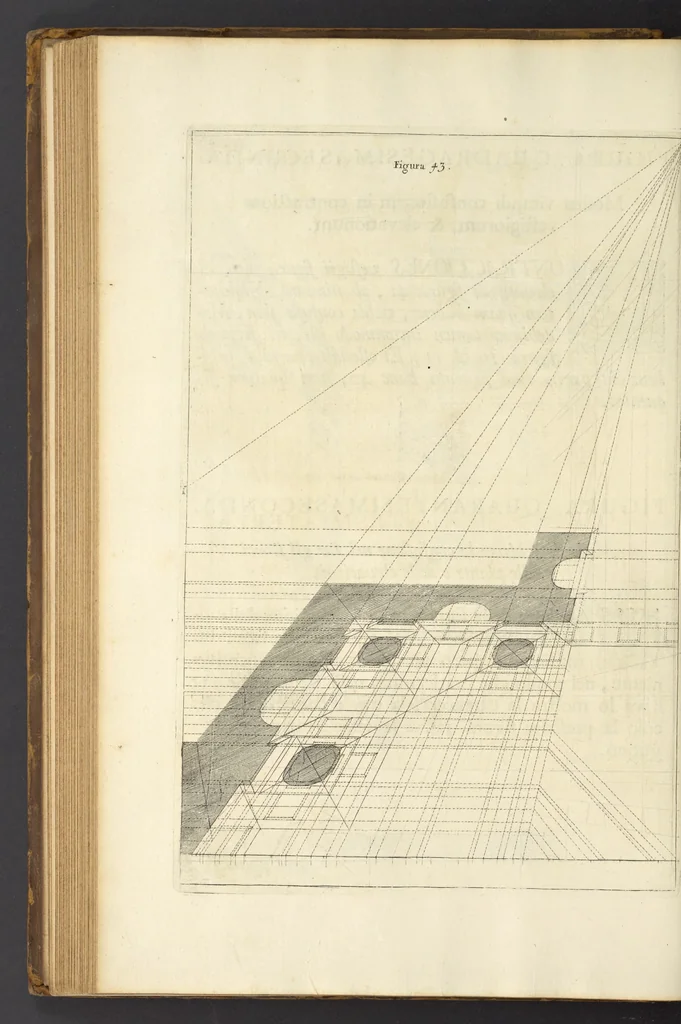 An illustration from Perspectiva pictorum et architectorum, 1693, leaf 103